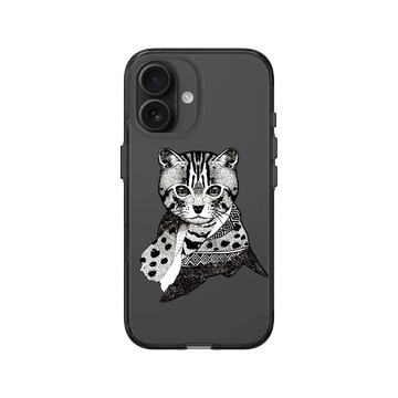 iPhone 16 Clear (相機按鈕) 酷墨灰 - 花生騷 WasangShow - 友誼石虎