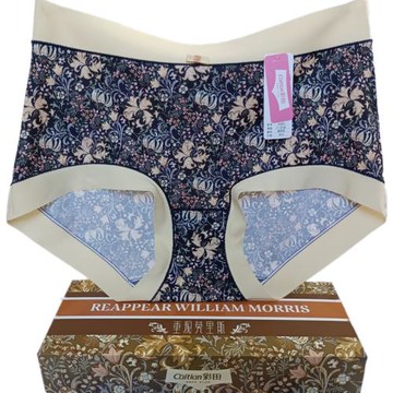 彩田內褲女盒裝錦綸印花速干薄絲滑32059高腰31802包臀抗菌新