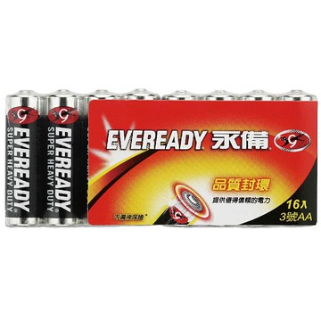 永備碳鋅3號電池16入量販包