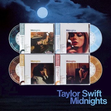 泰勒斯威夫特TaylorSwift專輯Midnights 黑膠唱片lp彩膠 引進版CD