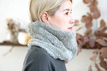 杜松子染 Organiccotton Fur 蓬鬆圍脖【加大尺碼】