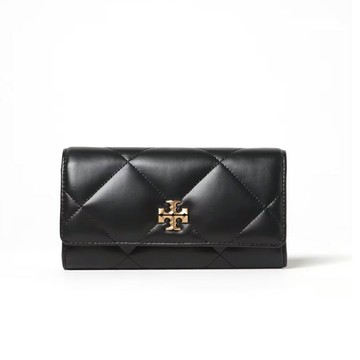 Tory burch Kira系列金屬LOGO菱形線磁性按扣翻蓋開合零錢長夾163955【 菲尼斯 國際精品 ★ 疊加現抵$1520 】 女神手袋 美的三次方