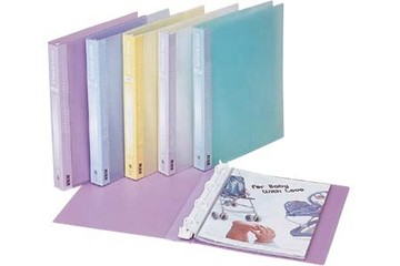 連勤 LC-804-0 PP (果凍色系) 四孔塑剛夾 (無附內頁) -12個入 / 箱