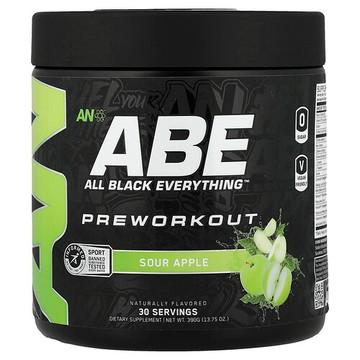 ABE, 鍛鍊前配方，酸蘋果味，13.75 盎司（390 克）