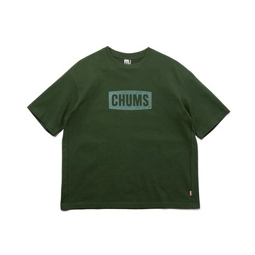 CHUMS 男 Heavy Weight CHUMS Logo T-Shirt短袖上衣 深綠色-CH012271M080