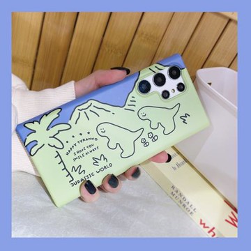 青山恐龍適用三星S26Ultra手機殼全包Galaxys25+韓國菲林小眾S24plus高級感S23超好看防摔保護外套女新款