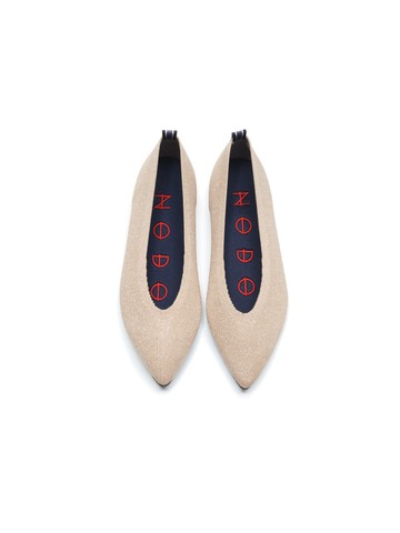 Point Knit Flat_Metal Gold