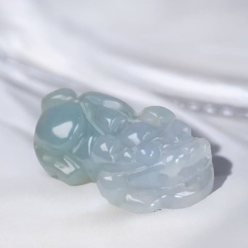 【招財神獸】冰種翡翠貔貅|天然緬甸玉翡翠A貨| 送禮