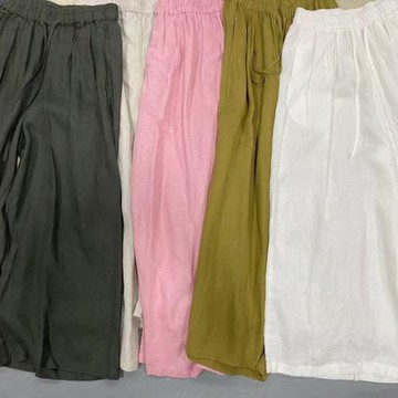 0508 860 A632店主自留質感柔軟顯腿長一百漢麻長褲