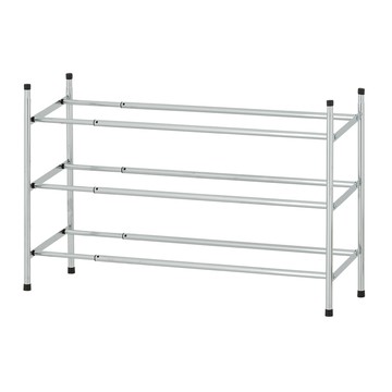 【H&R安室家】台製簡約風可堆疊伸縮三層收納鞋架 鞋收納 SH121A