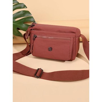 馳豹尼龍帆布小包2025新款多層中年媽媽包輕便防水斜挎包斜背包