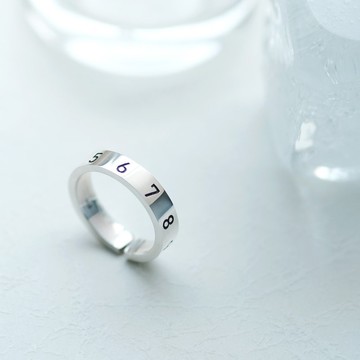 數字 編號 戒指 925 銀