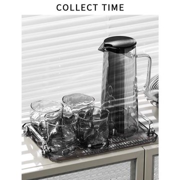 高顏值玻璃水杯家用套裝客廳冷水壺喝水杯家庭涼水杯泡茶壺果汁壺