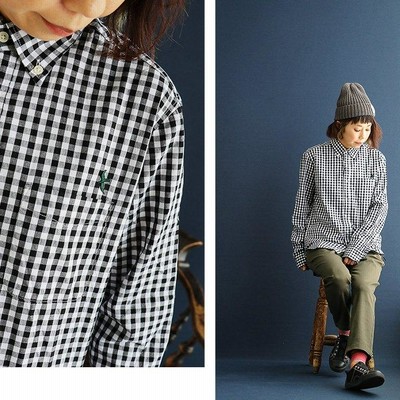 ESPOIR エスポワール 日本製 タータンチェックボタンダウン