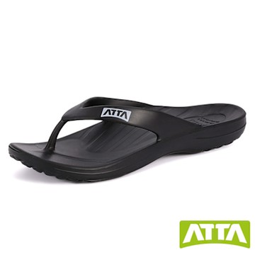 ATTA 足弓支撐夾腳拖鞋-黑色
