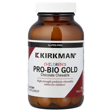 Kirkman Labs, Children's Chewable Pro-Bio Gold，巧克力，90 片
