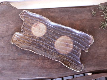 備前燒 方形盤 (32cm) sr1-042