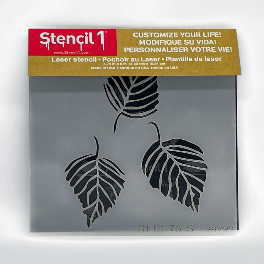 Stencil1 Leaves Stencil 5.75 x  Durable Quality Reusable Stencils for Dra