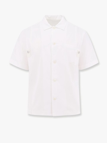 Cotton shirt with nylon insert on the back - SACAI - gender_Man
