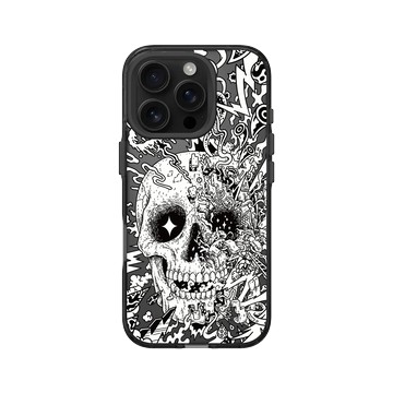 iPhone 16 Pro Clear 酷墨灰 - Ted Leonid Melendres - Rebirth Skull 重生的骷髏