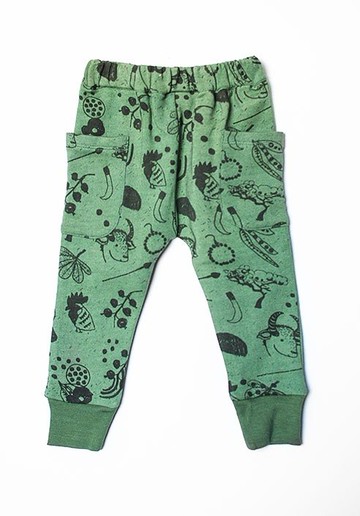 2014 秋冬 nadadelazos 綠色 OMO VALLEY 有機棉長褲