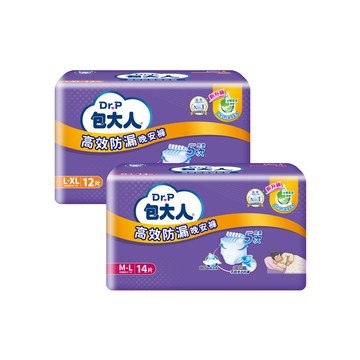 包大人 高效防漏晚安褲M-L/XL(6包/箱購)(褲型成人紙尿褲/尿布)