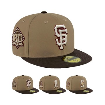 NEW ERA 59FIFTY 5950 獨家訂製 週年款 巨人 水手 天使 卡其/胡桃 全封帽 全尺寸