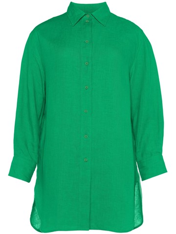 ERES - Mignonette linen shirtdress - women - Linen/Flax - M - Green