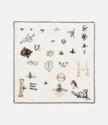 Vivienne Westwood Logos Square Logos Ivory  Unisex