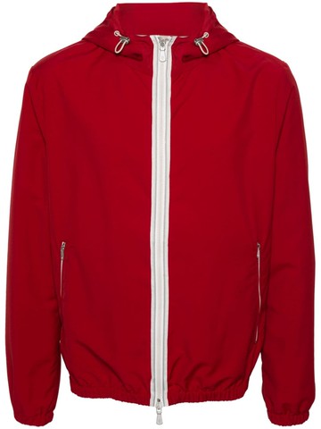 Eleventy - wool-blend hooded jacket - men - Wool/Polyamide/Polyamide - 54 - Red