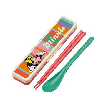 Skater CCS3SAAG 兒童餐具組湯匙筷子組  米妮  湯匙 + 筷子 + 外盒  1組