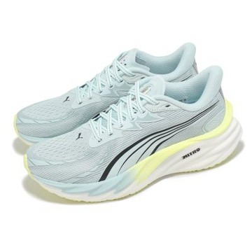 Puma 慢跑鞋 Velocity Nitro 4 Wns 女鞋 藍 黃 氮氣中底 路跑 運動鞋 31114107