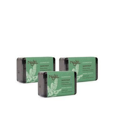 【1838歐洲保養】有機植物炭阿勒坡皂100g(極淨皂)3入組