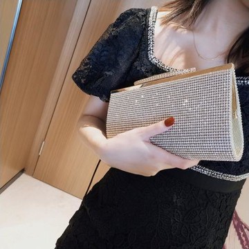 名媛穿旗袍帶鉆禮服宴會手拿包