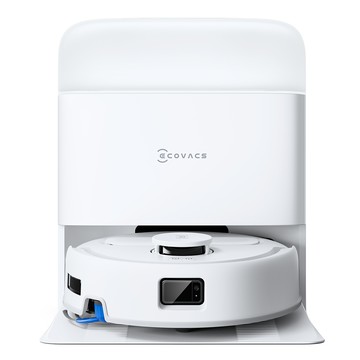ECOVACS 科沃斯 全台首款光彩全能掃拖機器人 超窄小任意穿梭/全能基站/毛髮不纏/更安靜  白色  DEEBOT mini 2