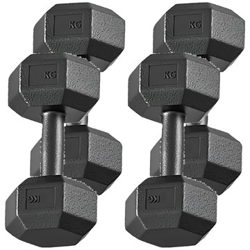 HOME GYM CLUB 居家健身 PVC六角包膠啞鈴  4個  2kg