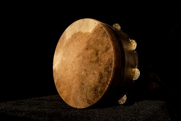框鼓 手鼓 Bendir Frame Drum Ancient musical instrument