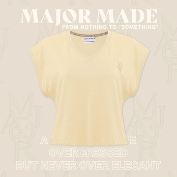 【MAJOR MADE】無袖V領刺繡上衣
