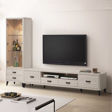 【MUNA 家居】艾爾9尺L櫃(電視櫃/長櫃)