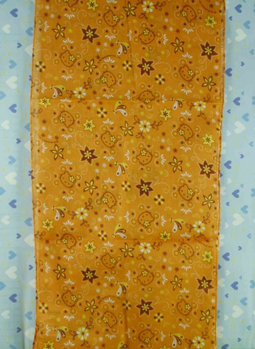 【震撼精品百貨】Hello Kitty 凱蒂貓 大方巾-橘色【共1款】*85458 震撼日式精品百貨