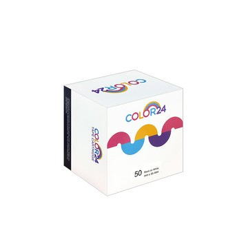 Color24 for Brother DK-22223 紙質白底黑字連續相容標籤帶 (寬度50mm)/ 適用 QL-500/QL-570/QL-580N/QL-650TD