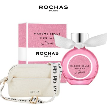 【ROCHAS】羅莎小姐在巴黎淡香精50ml(贈羅莎女孩肩背包.附紙袋)