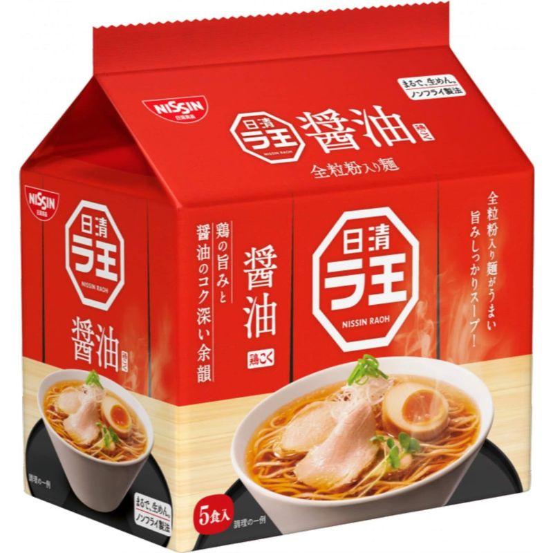 食品 日清食品 ラ王 醤油 5食パック 505g×6パック (ラーメン 袋麺)