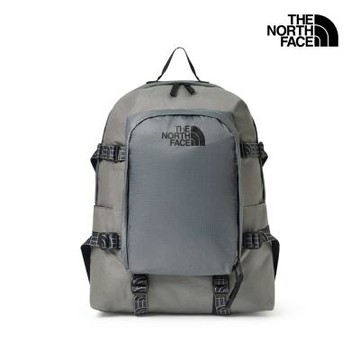 【The North Face 官方旗艦】 北面男女款灰色休閒後背包｜8DJJ0UZ 筆電包/登山包