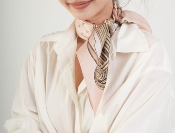 【星光羅馬】法式復古/重磅真絲方巾