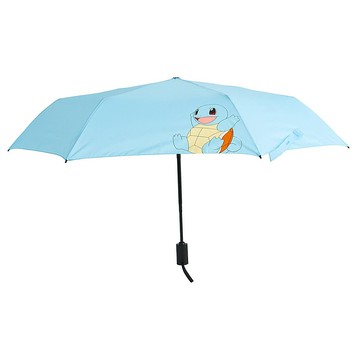 Pokemon 寶可夢 55微笑三折全自動雨傘 + 傘套組  藍色
