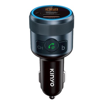 KINYO 車用無線藍牙轉換器 1個  ADB-8960  黑色 + 藍色