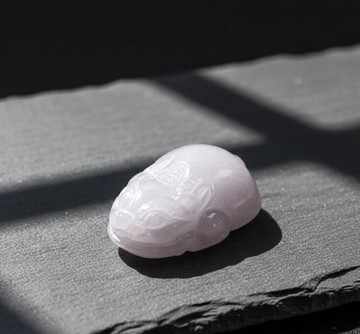 【招財神獸】紫羅蘭翡翠貔貅 | 戒面 | 天然緬甸玉翡翠A貨 | 送禮