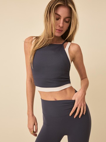 AUBREY TOP TANKS & CAMIS [MIDNIGHT & WHITE]