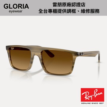 Ray Ban｜RB2222F-143985 方形膠框漸層太陽眼鏡【葛洛麗雅眼鏡】